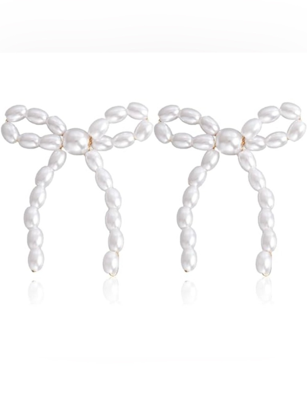 Pearl Bow Earrings